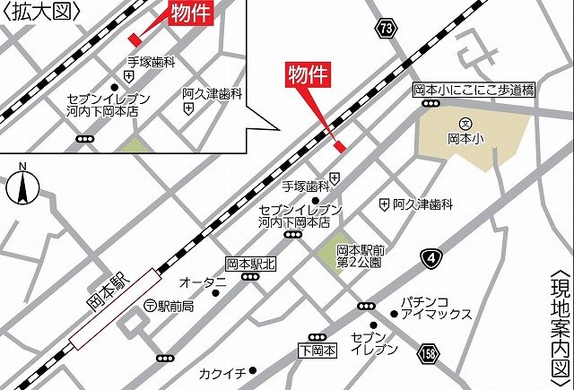 中岡本町第3　地図